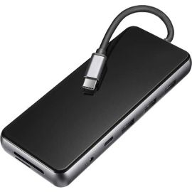 12 PORT USB C HUB BLACK