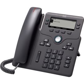 Cisco 6841 IP Phone - Corded - Corded - Wall Mountable, Desktop - Charcoal