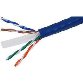 4XEM 1000 ft Roll Blue Cat5e Stranded CM-Rated For In-Wall Use