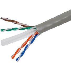 4XEM 1000 ft Roll Grey Cat6 Stranded CM-Rated For In-Wall Use