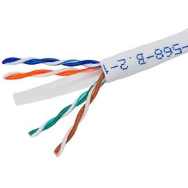 4XEM 1000 ft Roll White Cat6 Stranded CM-Rated For In-Wall Use