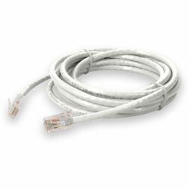 ADDON 10FT RJ-45 (MALE) TO RJ-45 (MALE) WHITE CAT6 UTP PVC COPPER TAA COMP PATCH