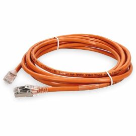 ADDON 3FT RJ-45 (MALE) TO RJ-45 (MALE) SHIELDED STRAIGHT ORANGE CAT6A STP PVC CO