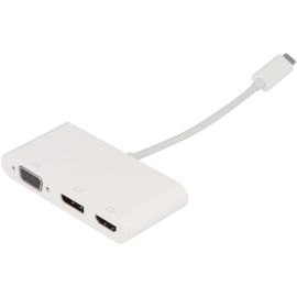 VisionTek USB-C to DisplayPort, HDMI & VGA Hub (M/F/F/F)