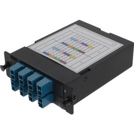 AddOn 4-Bay Cassette 2x 12-Fiber MPO In, 8 LC Duplex Out, Single-mode Duplex OS2