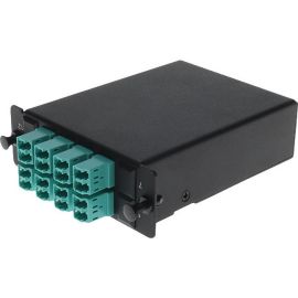 AddOn 4-Bay Cassette 2x 12-Fiber MPO In, 8 LC Duplex Out, Multi-mode Duplex OM4