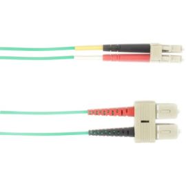 Black Box Colored Fiber OM3 50/125 Multimode Fiber Optic Patch Cable - OFNP Plenum