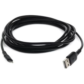 3ft (1m) USB-A 2.0 Male to Lightning Male Sync and Charge Black Cable