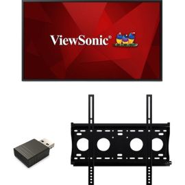 ViewSonic Commercial Display CDE4320-E1 - 4K Integrated Software, WiFi Adapter, Fixed Wall Mount - 350 cd/m2 - 43