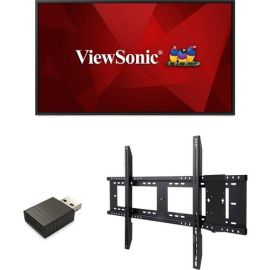 ViewSonic Commercial Display CDE5520-E1 - 4K Integrated Software, WiFi Adapter, Fixed Wall Mount - 350 cd/m2 - 55