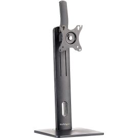 StarTech.com Free Standing Single Monitor Mount, Height Adjustable Ergonomic Monitor Desk Stand, For VESA Mount Displays up to 32