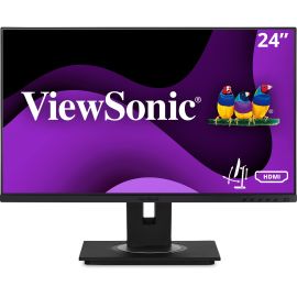 ViewSonic VG2448A 24 Inch IPS 1080p Ergonomic Monitor with Ultra-Thin Bezels, HDMI, DisplayPort, USB, VGA, and 40 Degree Tilt for Home and Office