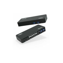 Plugable 12-in-1 USB C Docking Station Triple 4K Displays with 3x HDMI or 3x DisplayPort with 60W Charging