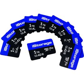 10 PACK iStorage microSD Card 1TB | Encrypt data stored on iStorage microSD Cards using datAshur SD USB flash drive | Compatible with datAshur SD drives only