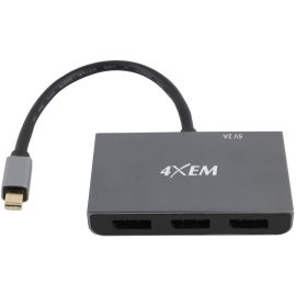 4XEM's 3-Port Mini DisplayPort to DisplayPort 8K Dual 4K Multi-Monitor Hub