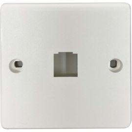 Tripp Lite by Eaton 1-Port French-Style Wall Plate, White, TAA