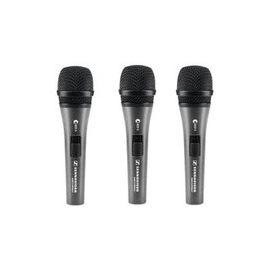 PK E 835-S HANDHELD MICROPHONE SET WITH 3 E 835-S CARDIOID DYNAMIC