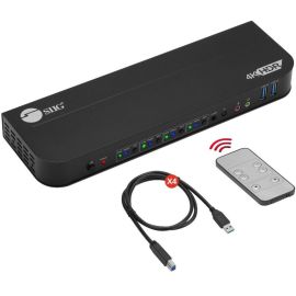 SIIG 4x1 HDMI 4K HDR KVM USB 3.0 Switch with Remote Control