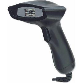 Manhattan 2D Handheld Barcode Scanner, USB, 430mm Scan Depth, Cable 1.5m, Max Ambient Light 100,000 lux (sunlight), Black, Three Year Warranty, Box