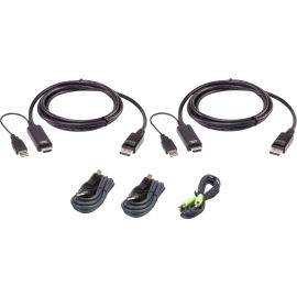 ATEN 1.8M USB Universal Dual Display Secure KVM Cable Kit New