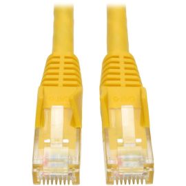 Eaton Tripp Lite Series Cat6 Gigabit Snagless Molded (UTP) Ethernet Cable (RJ45 M/M), PoE, Yellow, 10 ft. (3.05 m)