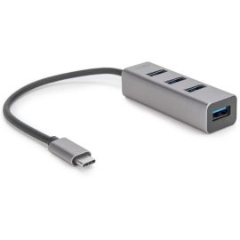 Rocstor Premium Portable 4 Port Aluminum Hub - USB-C to 4x USB-A Hub - USB 3.0 Hub - Bus Powered - USB C to USB Type-A Hub - USB Type C - External - USB-C 3.1 to 4 USB Type-A 3.0 Port(s) USB-A - For MacBook, MacBook Air©