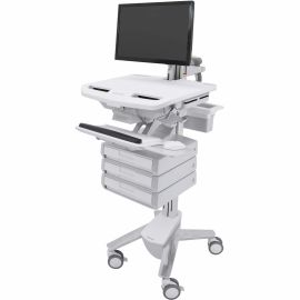 Ergotron StyleView Cart with LCD Arm, 3 Drawers (1x3)