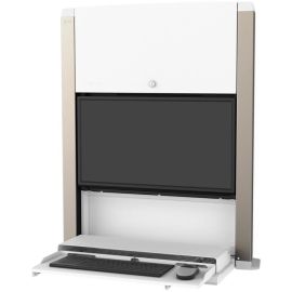 Ergotron CareFit Mounting Enclosure for LCD Display, Mini PC, Computer - White