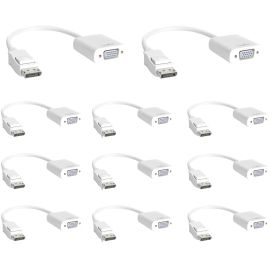 Rocstor DisplayPort to VGA Video Adapter Converter (10 Pack)