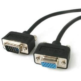 StarTech.com 15 ft Low Profile High Resolution Monitor VGA Extension Cable HD15 M/F