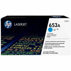 HP 653A (CF321A) Original Laser Toner Cartridge - Single Pack - Cyan - 1 Each