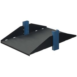 3U 2POST CENTER MOUNT SOLID SHELF 29IN (D) - FLANGED DOWN
