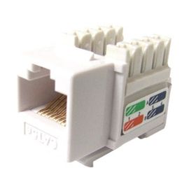 CAT6 110 TYPE KEYSTONE JACK WHITE