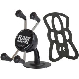RAM LIL BUDDY ADHESIVE STICK BASE MOUNT WITH UNIVERSAL X-GRIP CELL PHONE CRADLE