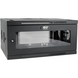 Tripp Lite by Eaton SmartRack 6U Low-Profile Switch-Depth-Plus Wall-Mount Mini Rack Enclosure Wide Acrylic Window