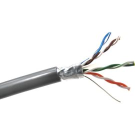 CAT6 SHIELDED PLENUM RATED UL/ETL 1000 BULK CABLE SOLID CONDUCTORS TAA COMPLIANT