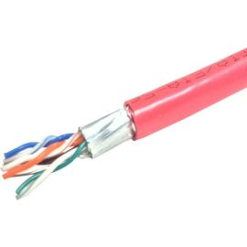 1000FT RED CAT5E 350MHZ SOLID FTP CABLE