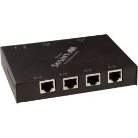 DVI-D 4-PORT CAT6 STP EXTENDER WITH LOCA