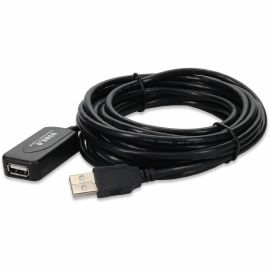 USB 2.0 A M/F CABLE 15FT BLACK ACTIVE CABLE