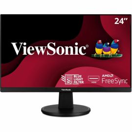 ViewSonic VA2447-MH 24 Inch Full HD 1080p Monitor with Ultra-Thin Bezel, AMD FreeSync, 75Hz, Eye Care, and HDMI, VGA Inputs for Home and Office