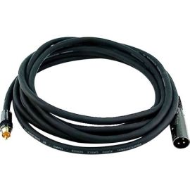 XLR MALE TO RCA MALE 16AWG CABLE 15FT