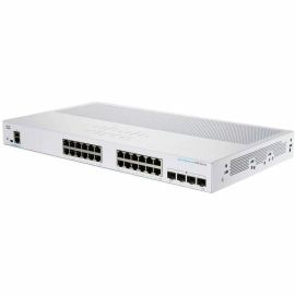 CBS250 SMART 24-PORT GE, FULL POE, 4X10G SFP+ REMANUFACTURED