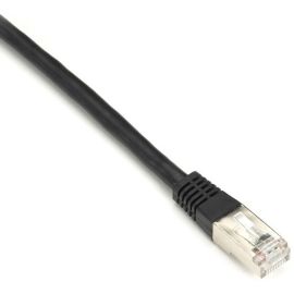 Black Box CAT6 250-MHz Stranded Patch Cable Slim Molded Boot - S/FTP, CM PVC, Black, 25FT