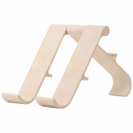 R-GO ERGONOMIC LAPTOP/TABLET STAND, TREEPOD BIO-BASED, ADJUSTABLE, WOOD, TAA COM