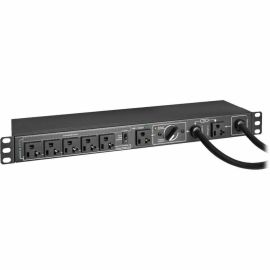 Tripp Lite by Eaton PDU 100-125V 16A Single-Phase Hot-Swap PDU with Manual Bypass - 6 NEMA 5-20R Outlets 2 5-20P Inputs 1U Rack/Wall