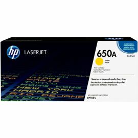 HP 650A (CE272A) Original Laser Toner Cartridge - Single Pack - Yellow - 1 Each