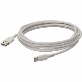 6ft (1m) USB-C Male to USB-A 2.0 Male Sync and Charge White Cable