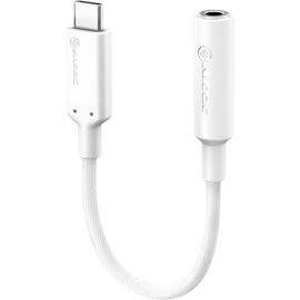 ALOGIC Elements PRO 10cm USB-C to 3.5mm Audio Adapter - White