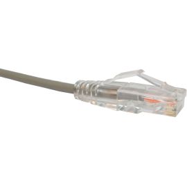 CAT6 SLIM ETHERNET PATCH CABLE, 20FT, GRAY, UTP, 28AWG, SNAGLESS RJ45 CONNECTORS