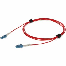 AddOn 2m LC (Male) to LC (Male) Red OS2 Simplex Fiber OFNR (Riser-Rated) Patch Cable